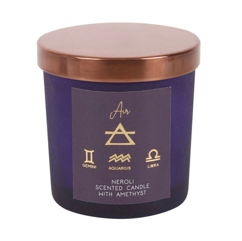 Four Elements Zodiac Crystal Candle