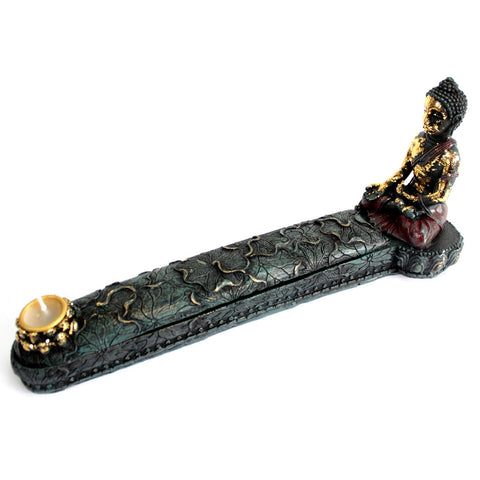 Buddha Resin Incense Burner & Box