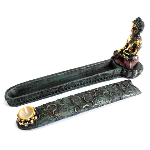 Buddha Resin Incense Burner & Box