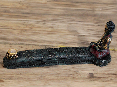 Buddha Resin Incense Burner & Box
