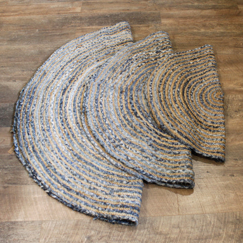 Round Jute and Recycled Cotton Rugs