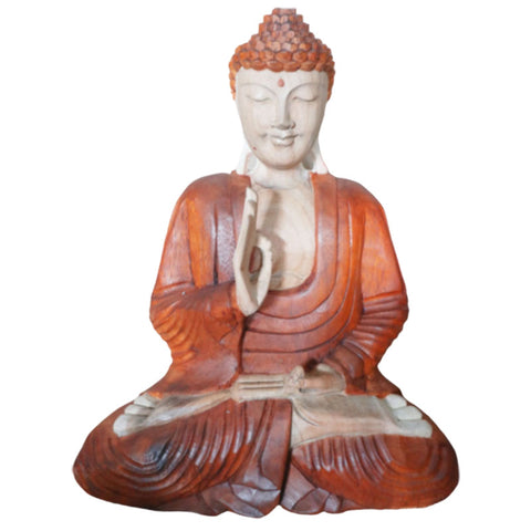 Hand Carved Buddha Statue - Teaching Transmission