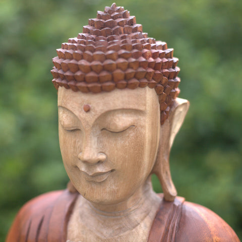 Hand Carved Buddha Statue - Teaching Transmission