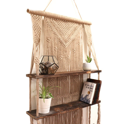 Macrame Hanging Shelves