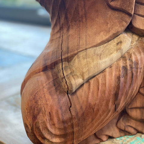 Hand Carved Buddha Statue - Teaching Transmission