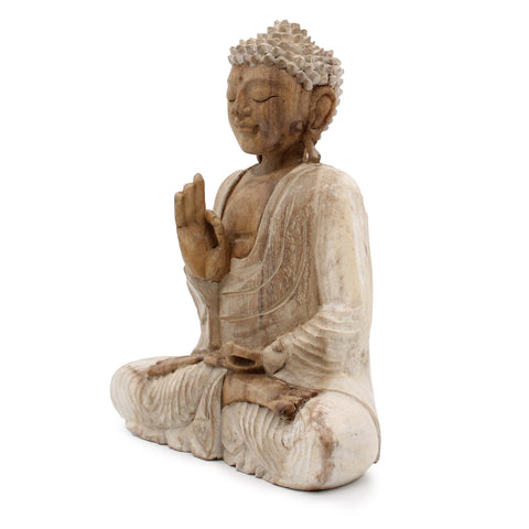 Buddha Statue Whitewash - Teaching Transmission