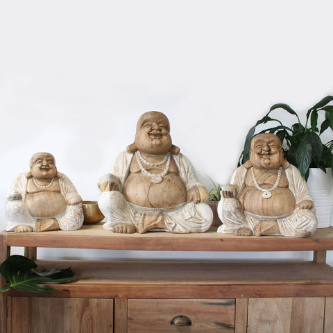 Happy Buddha - Whitewash
