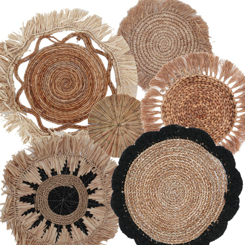 Natural Wall Art - Kribo Collection - Set of 6