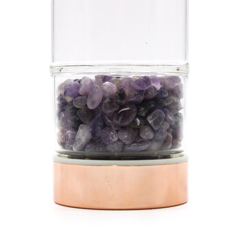 Crystal Glass Tea Infuser / Water Bottle