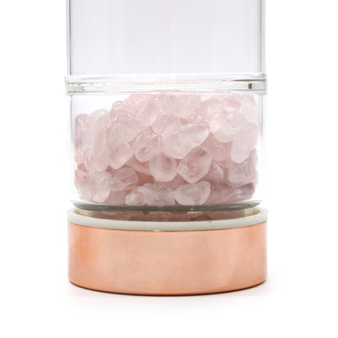 Crystal Glass Tea Infuser / Water Bottle