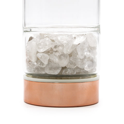 Crystal Glass Tea Infuser / Water Bottle