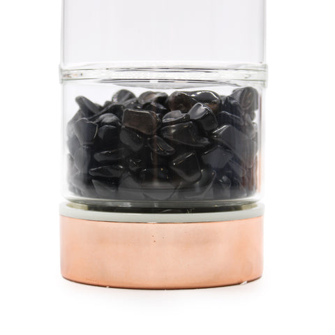 Crystal Glass Tea Infuser / Water Bottle