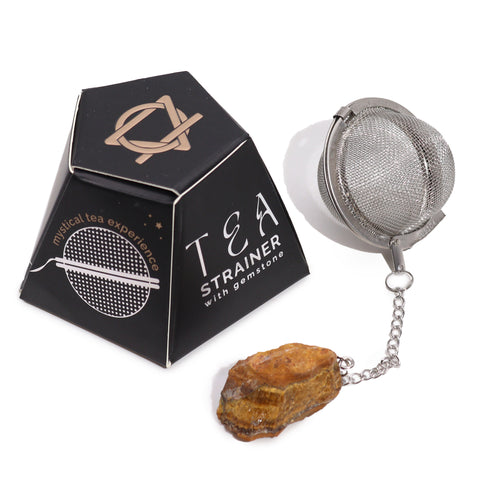 Raw Gemstone Tea Strainer