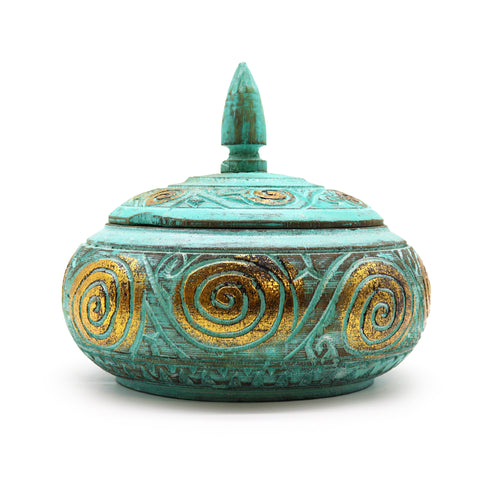 Turkish Wooden Trinket Jars
