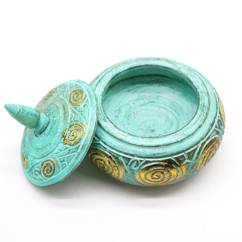 Turkish Wooden Trinket Jars