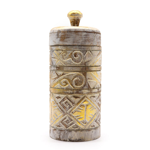 Turkish Wooden Trinket Jars
