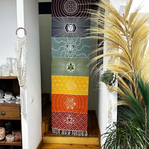 Seven Chakra Yoga Rug - 60x200cm