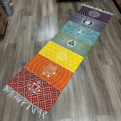Seven Chakra Yoga Rug - 60x200cm