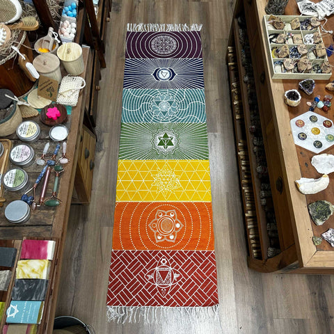 Seven Chakra Yoga Rug - 60x200cm