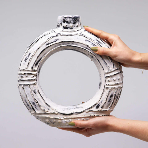 Round Donut Shaped Vase