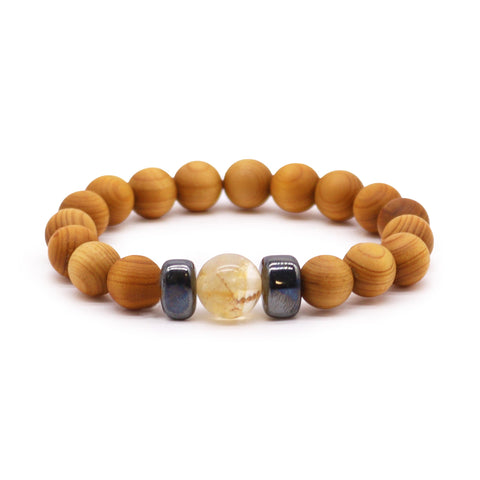 Cedarwood Chakra Crystal Bangles Bracelets