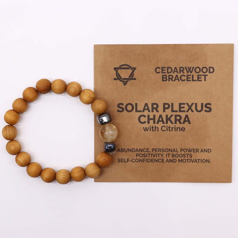 Cedarwood Chakra Crystal Bangles Bracelets