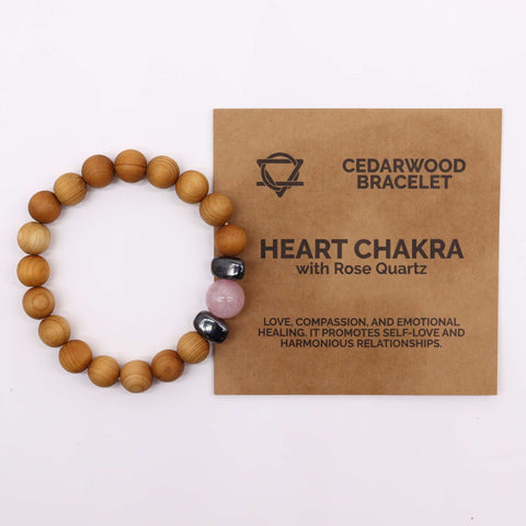 Cedarwood Chakra Crystal Bangles Bracelets