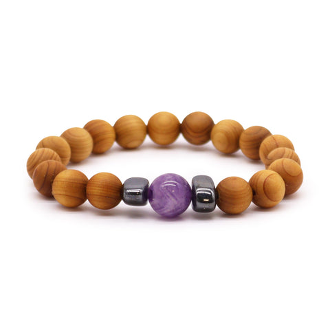 Cedarwood Chakra Crystal Bangles Bracelets