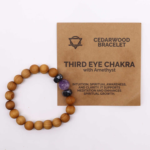 Cedarwood Chakra Crystal Bangles Bracelets