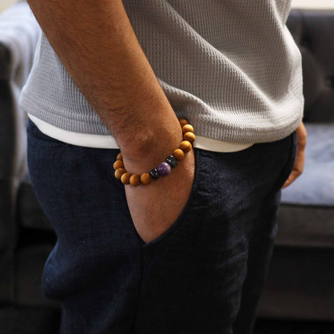 Cedarwood Chakra Crystal Bangles Bracelets