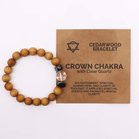 Cedarwood Chakra Crystal Bangles Bracelets