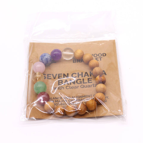 Cedarwood Chakra Crystal Bangles Bracelets