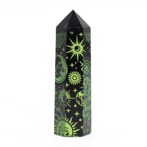 Black Obsidian Crystal Points - Mystic Story