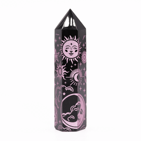 Black Obsidian Crystal Points - Mystic Story