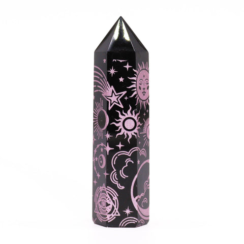 Black Obsidian Crystal Points - Mystic Story