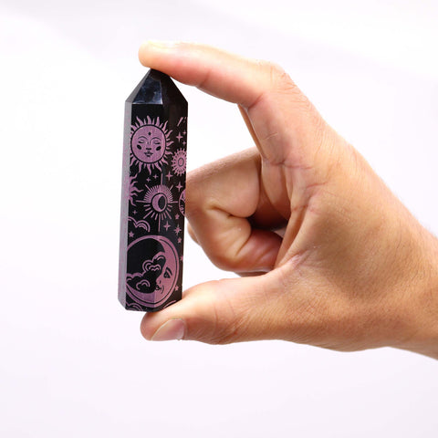 Black Obsidian Crystal Points - Mystic Story