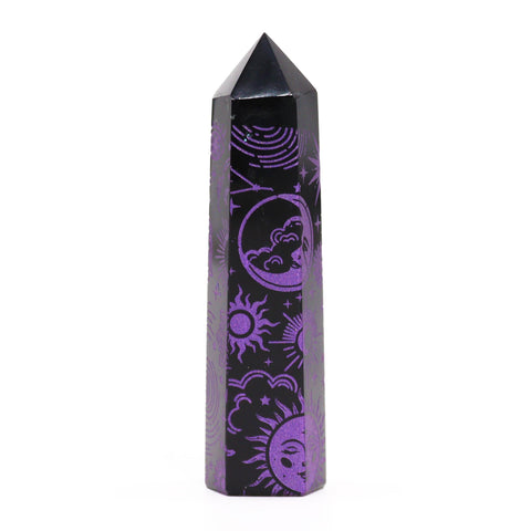 Black Obsidian Crystal Points - Mystic Story