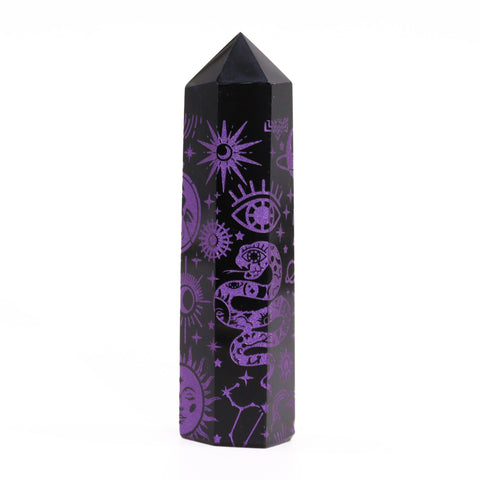 Black Obsidian Crystal Points - Mystic Story