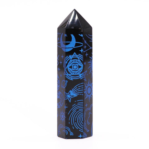 Black Obsidian Crystal Points - Mystic Story