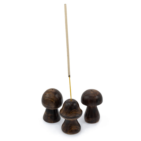 Set of 3 Mini Incense Mushrooms
