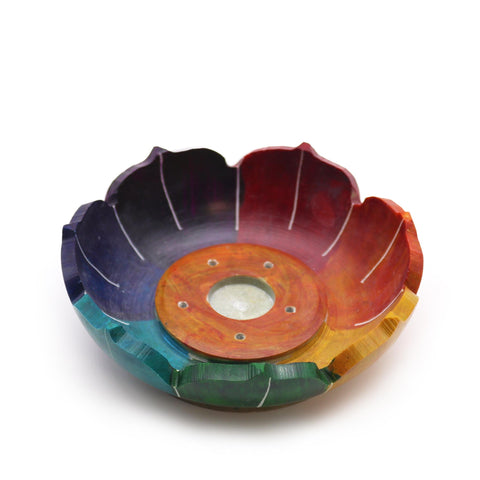 Soapstone Lotus Flower Incense Holder