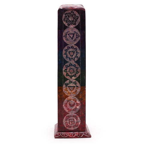 Soapstone Chakra Incense Tower Ashcatcher