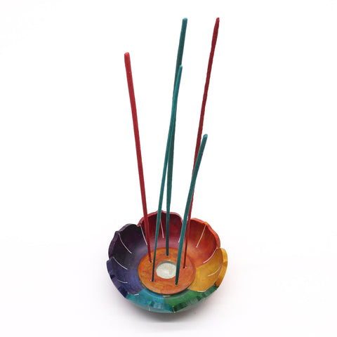 Soapstone Lotus Flower Incense Holder