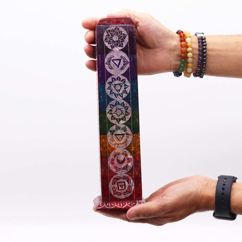 Soapstone Chakra Incense Tower Ashcatcher