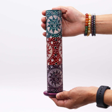Soapstone Round Tower Incense Holder
