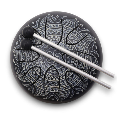 Hapi Steel Tongue Drum - Om Mandala Engraved
