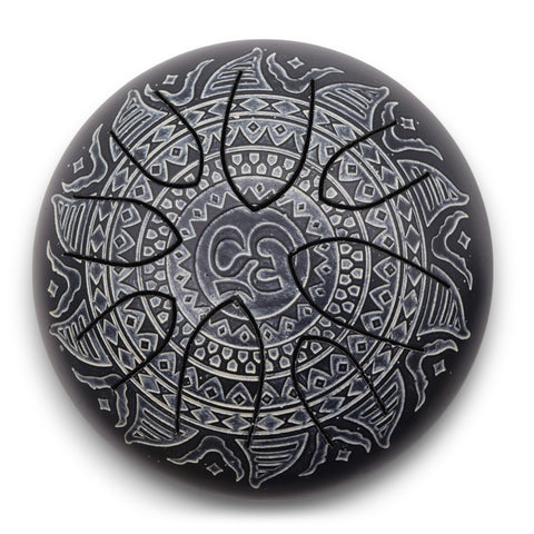 Hapi Steel Tongue Drum - Om Mandala Engraved