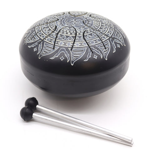 Hapi Steel Tongue Drum - Om Mandala Engraved