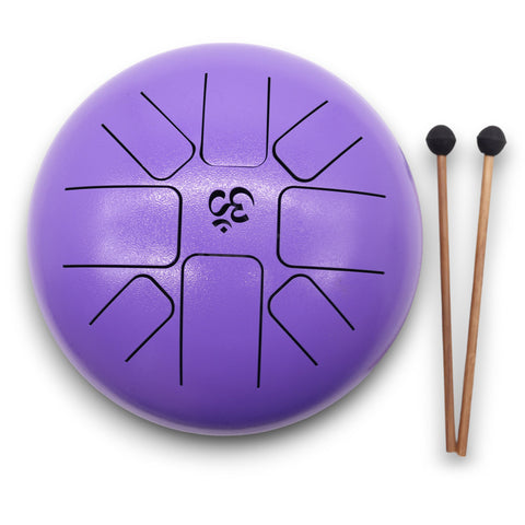 Large Hapi Drum Om Violet- 22x18cm