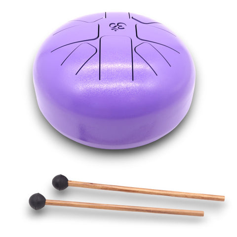 Large Hapi Drum Om Violet- 22x18cm